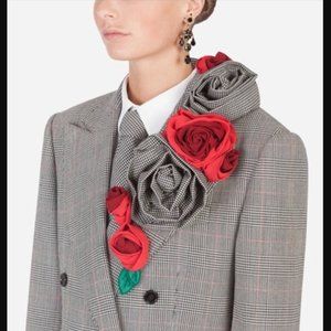 D&G Plaid Rose Applique Blazer *RARE* Size 42